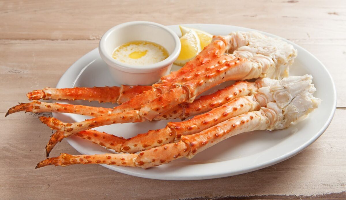 crab legs on a plate