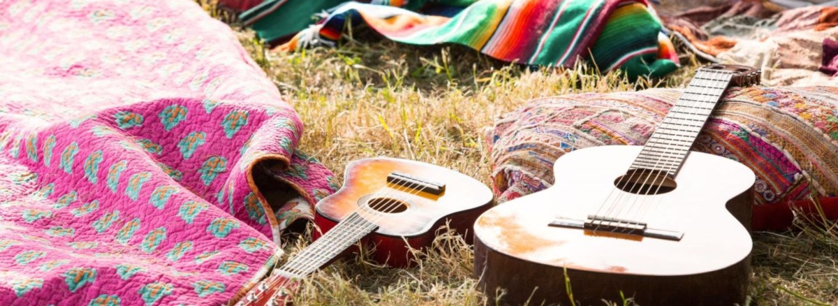 Guitars in the grass at Pismo Beach music festival